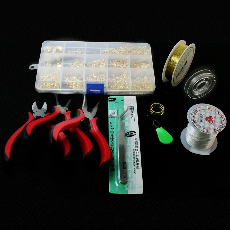 Jewelry Making Pliers Set - 1 SET JEWELRY MAKING KIT, BEADS