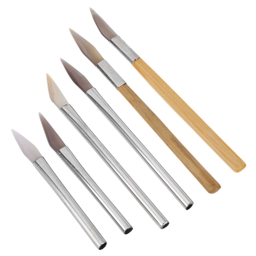 Jewelry Making Kit Professional - 6Pcs Professional Agate Material Agate Burnisher