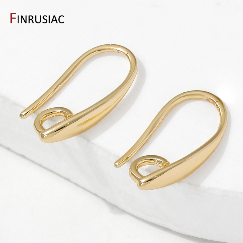 Jewelry Making Gold - 14K Gold Plated Brass Smooth Earring
