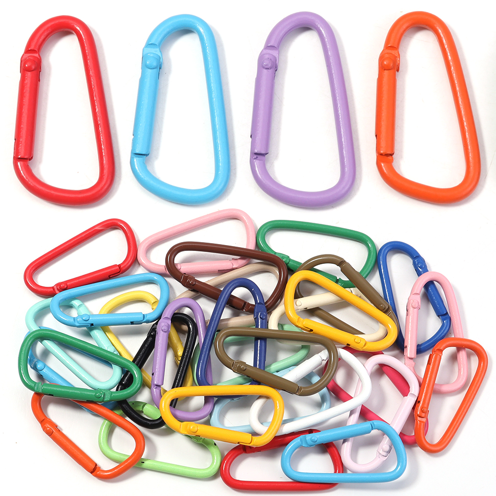 10pcs Colorful Carabiner Clip  - Jewelry Making Rings บทวิจารณ์และราคา