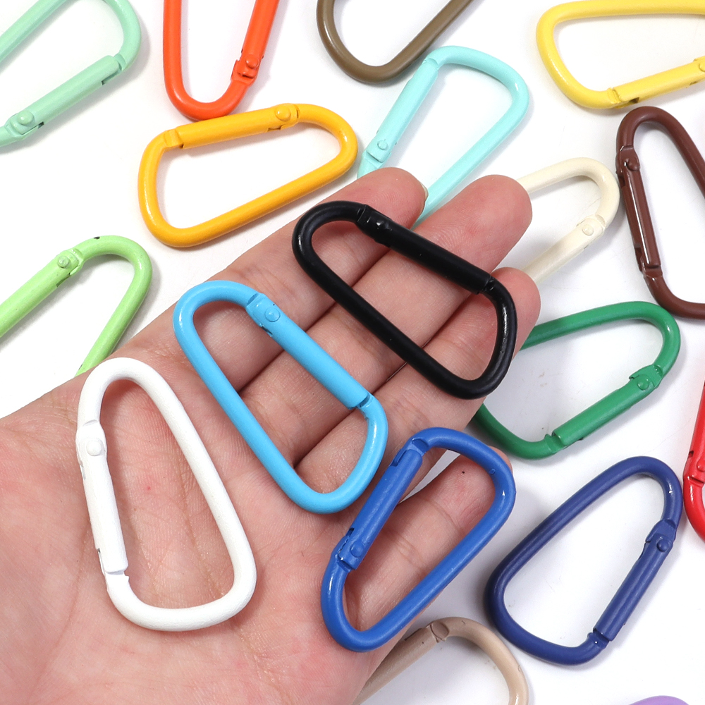 10pcs Colorful Carabiner Clip  - Jewelry Making Rings บทวิจารณ์และราคา