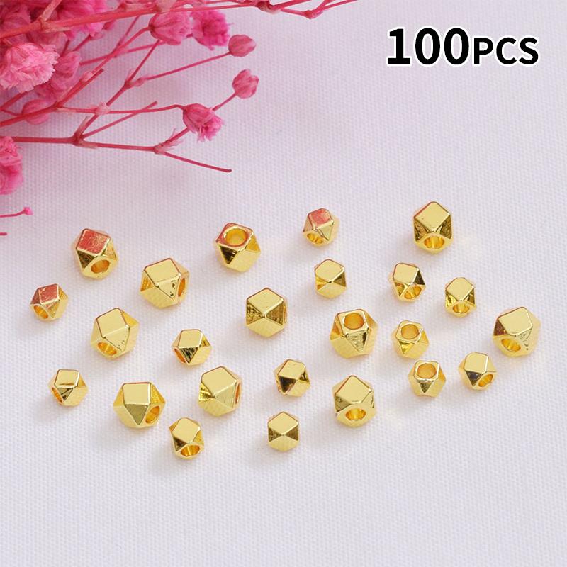 100PCS Faceted Spacer Beads Go - Jewelry Making Classes บทวิจารณ์และราคา
