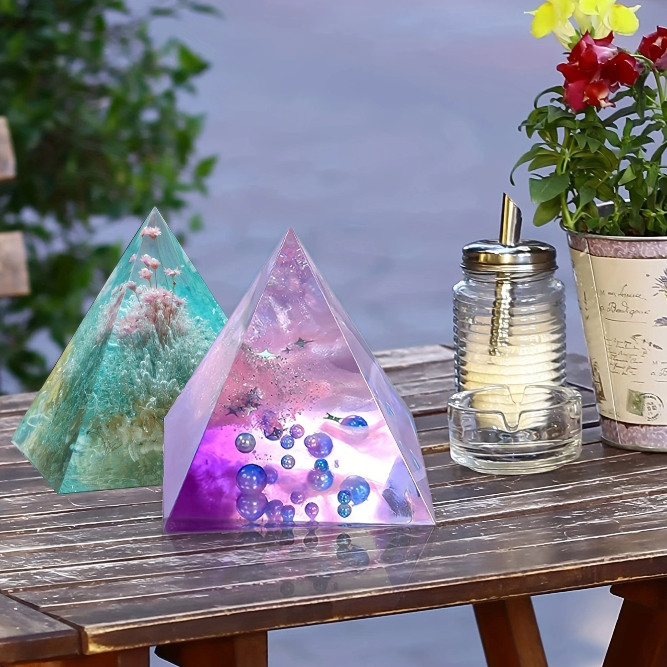 5pc - Pyramid Resin Molds of V - Resin Mold Jewelry บทวิจารณ์และราคา