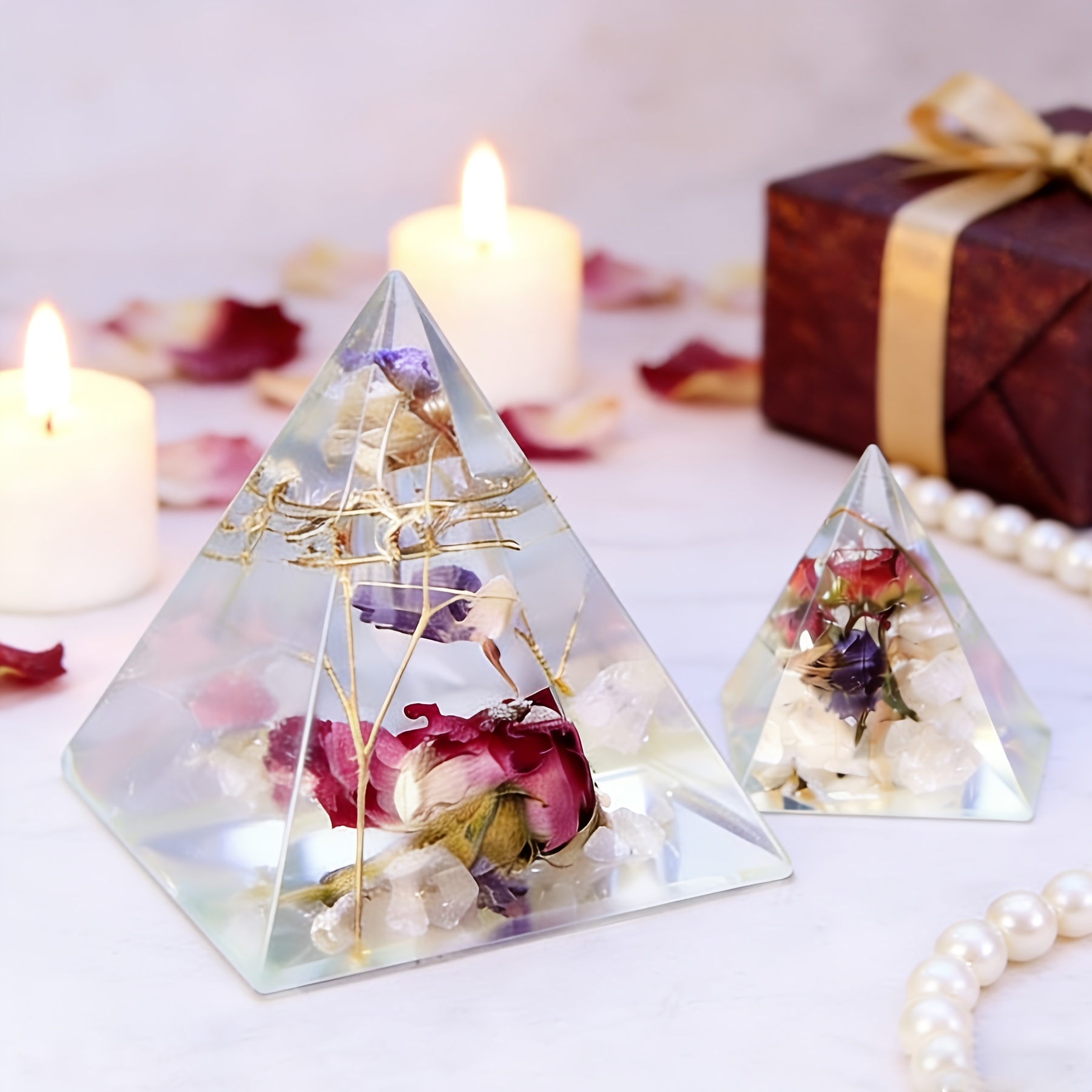 5pc - Pyramid Resin Molds of V - Resin Mold Jewelry บทวิจารณ์และราคา