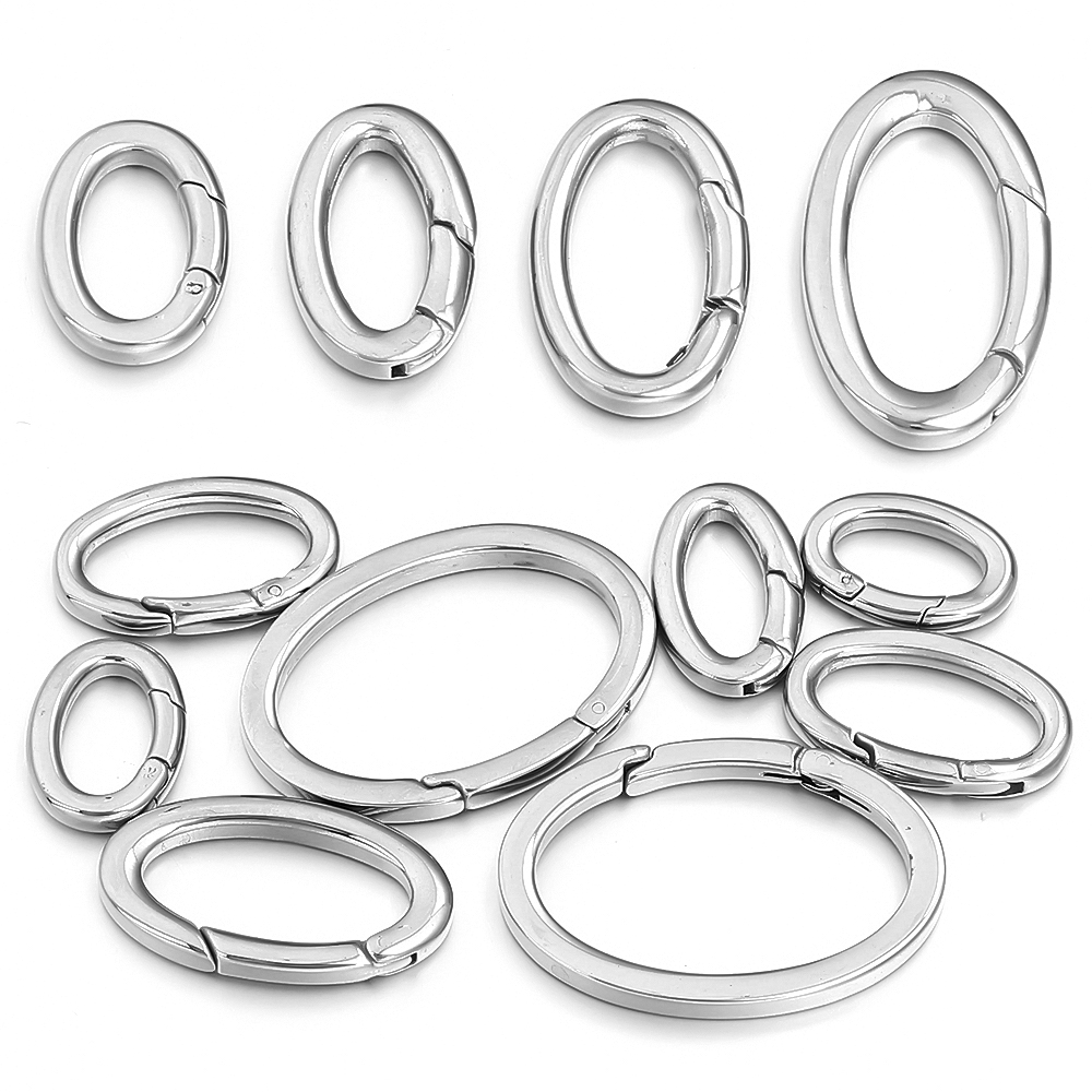 1pc Stainless Steel Spring Cla - Jewelry Making Rings บทวิจารณ์และราคา