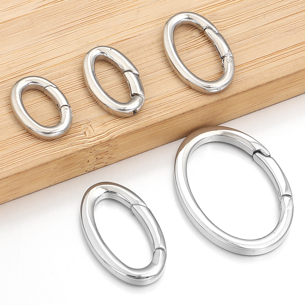 1pc Stainless Steel Spring Cla - Jewelry Making Rings บทวิจารณ์และราคา