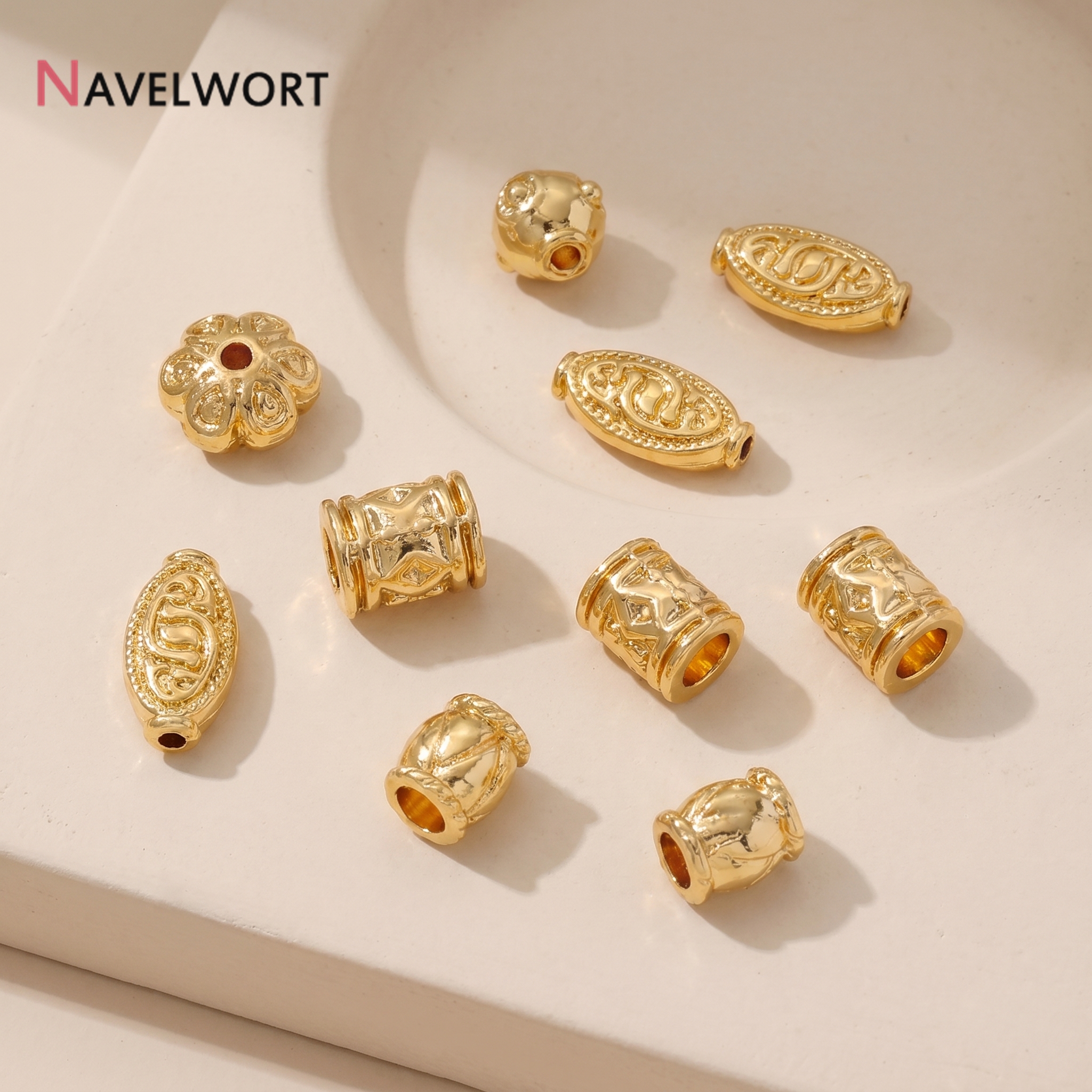 14K Gold Plated Brass Metal Tu - Crimp Bead Tube บทวิจารณ์และราคา