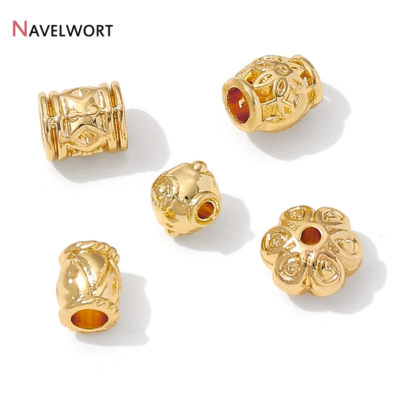 14K Gold Plated Brass Metal Tu - Crimp Bead Tube บทวิจารณ์และราคา