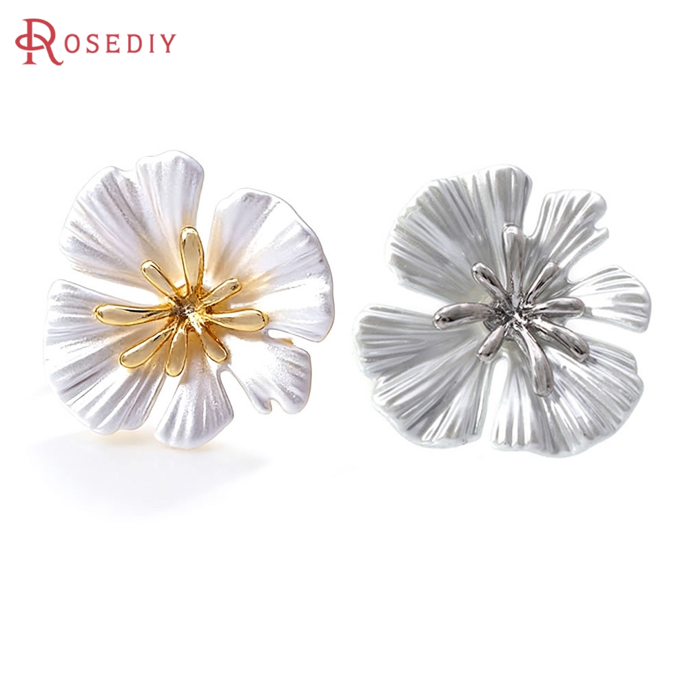 18K Gold Color Brass Flower St - Jewelry Making Gold บทวิจารณ์และราคา