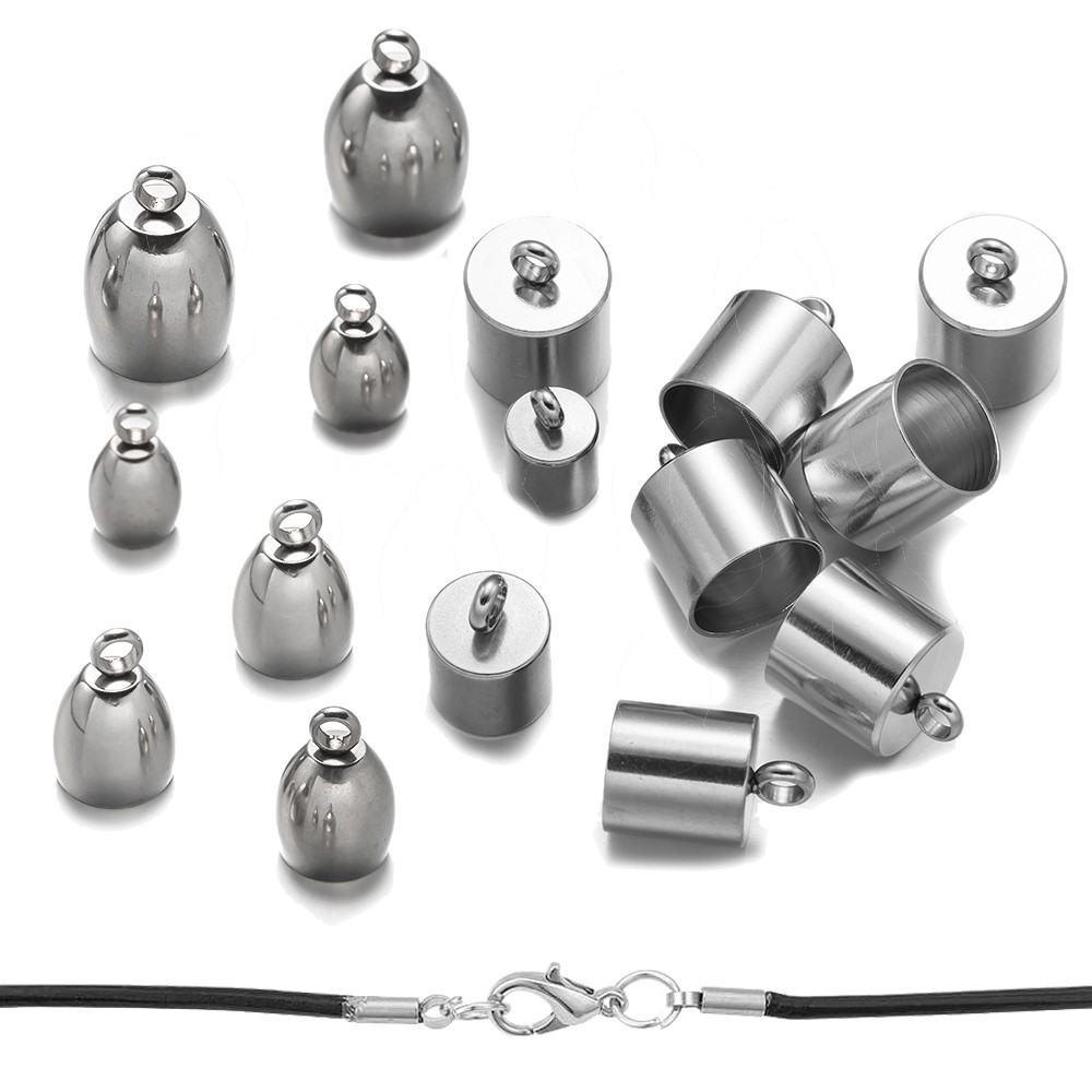 20pcs Tube End Caps Stainless  - Crimp Bead Tube บทวิจารณ์และราคา