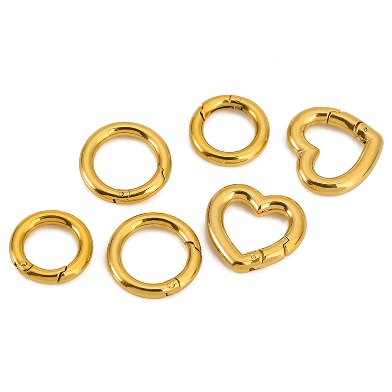 2pcs Stainless Steel Clasps He - Jewelry Making Rings บทวิจารณ์และราคา