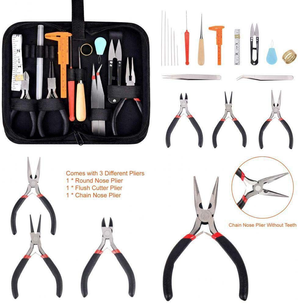 19Pcs Professional Accessories - Jewelry Making Kit Professional บทวิจารณ์และราคา