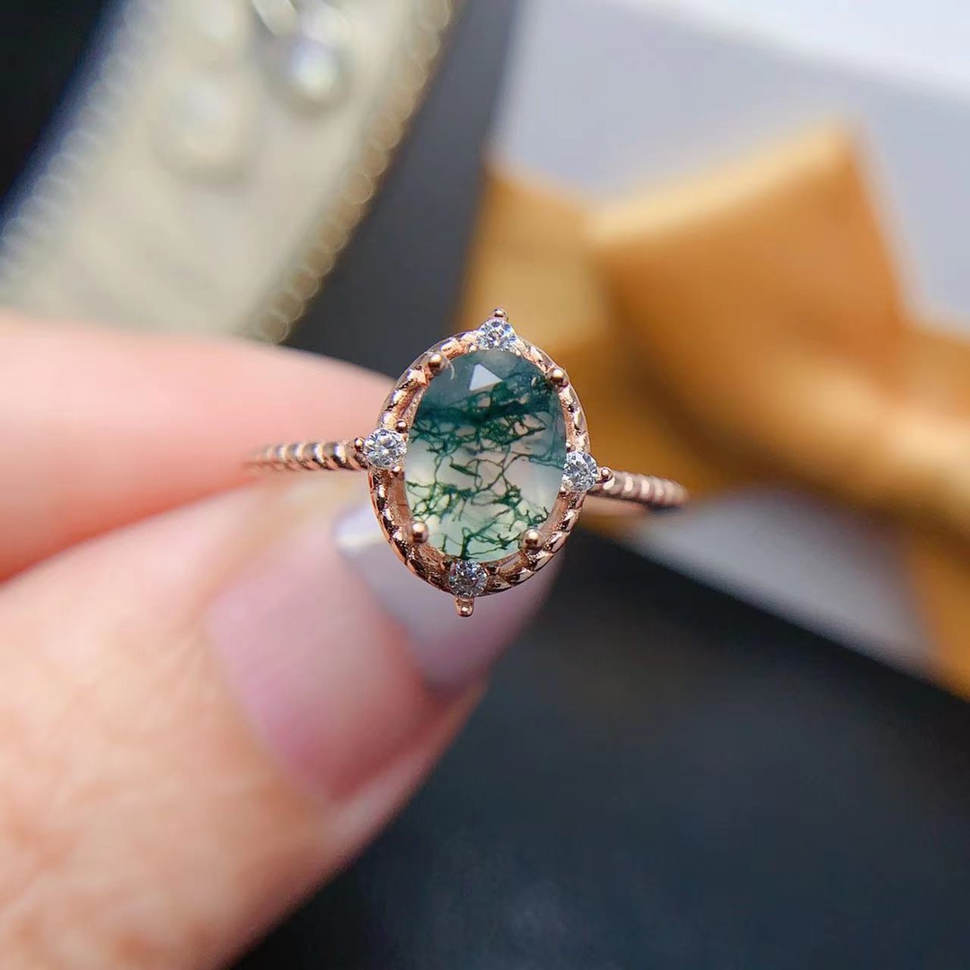 Natural Stone Ocean Water Moss - Jewelry Making University บทวิจารณ์และราคา