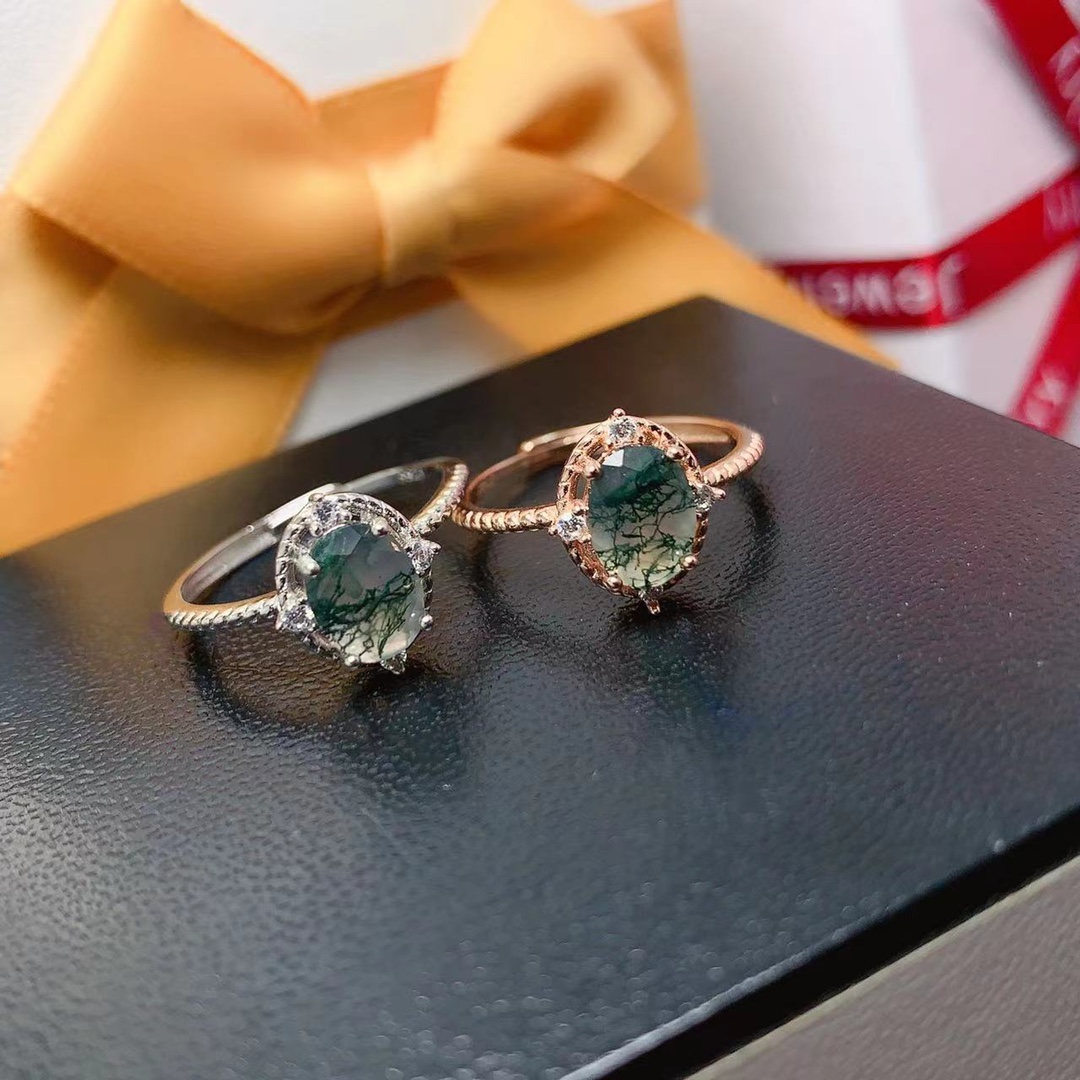 Natural Stone Ocean Water Moss - Jewelry Making University บทวิจารณ์และราคา