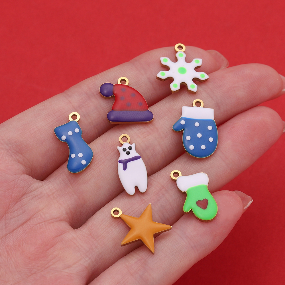 1pcs Stainless Steel Christmas - Jewelry Making Gloves บทวิจารณ์และราคา