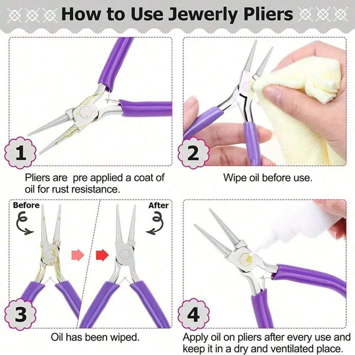 6/5/3pcs Jewelry Making Tools  - Jewelry Making Pliers Set บทวิจารณ์และราคา