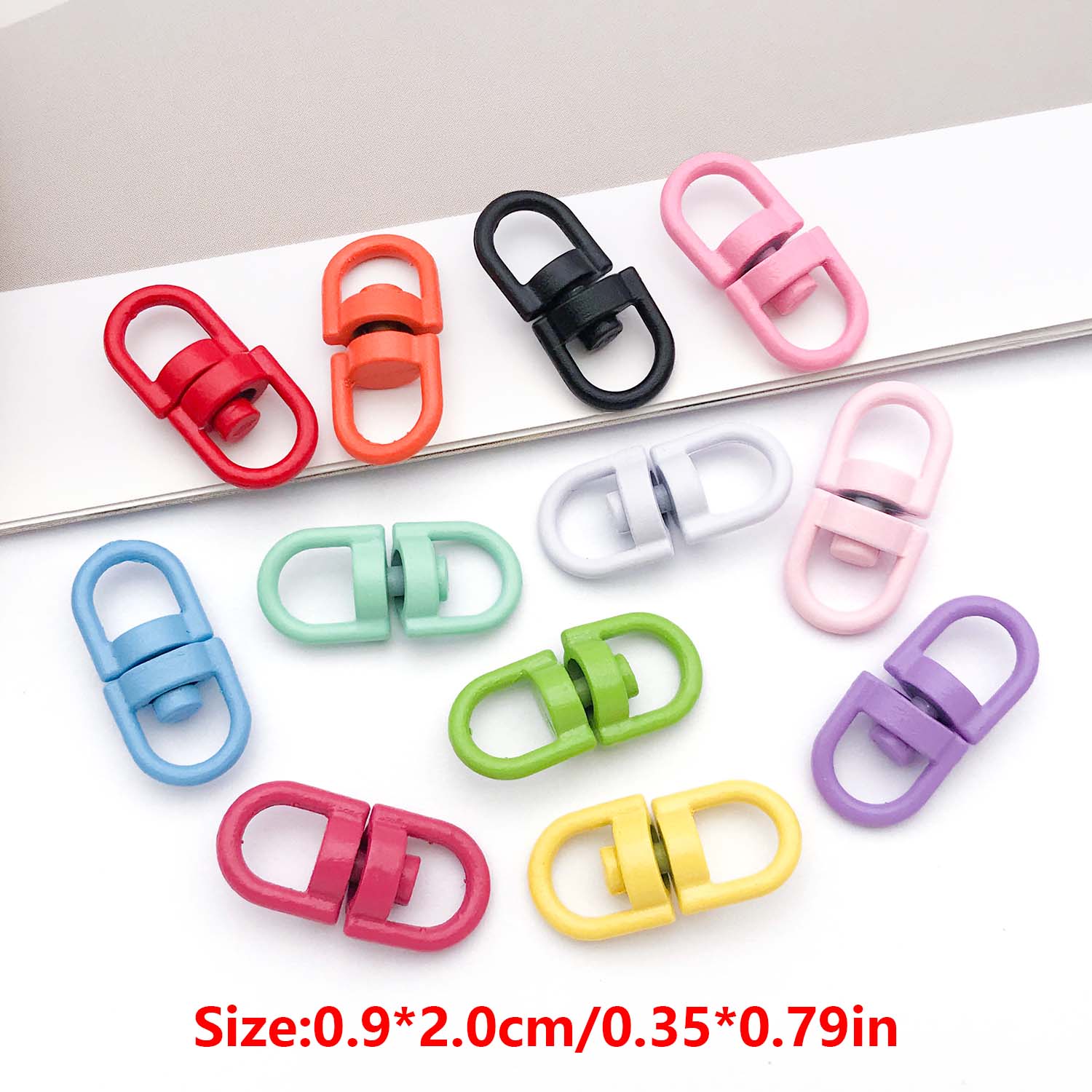 20pcs Metal Rotate Buckle Key  - Jewelry Making Rings บทวิจารณ์และราคา