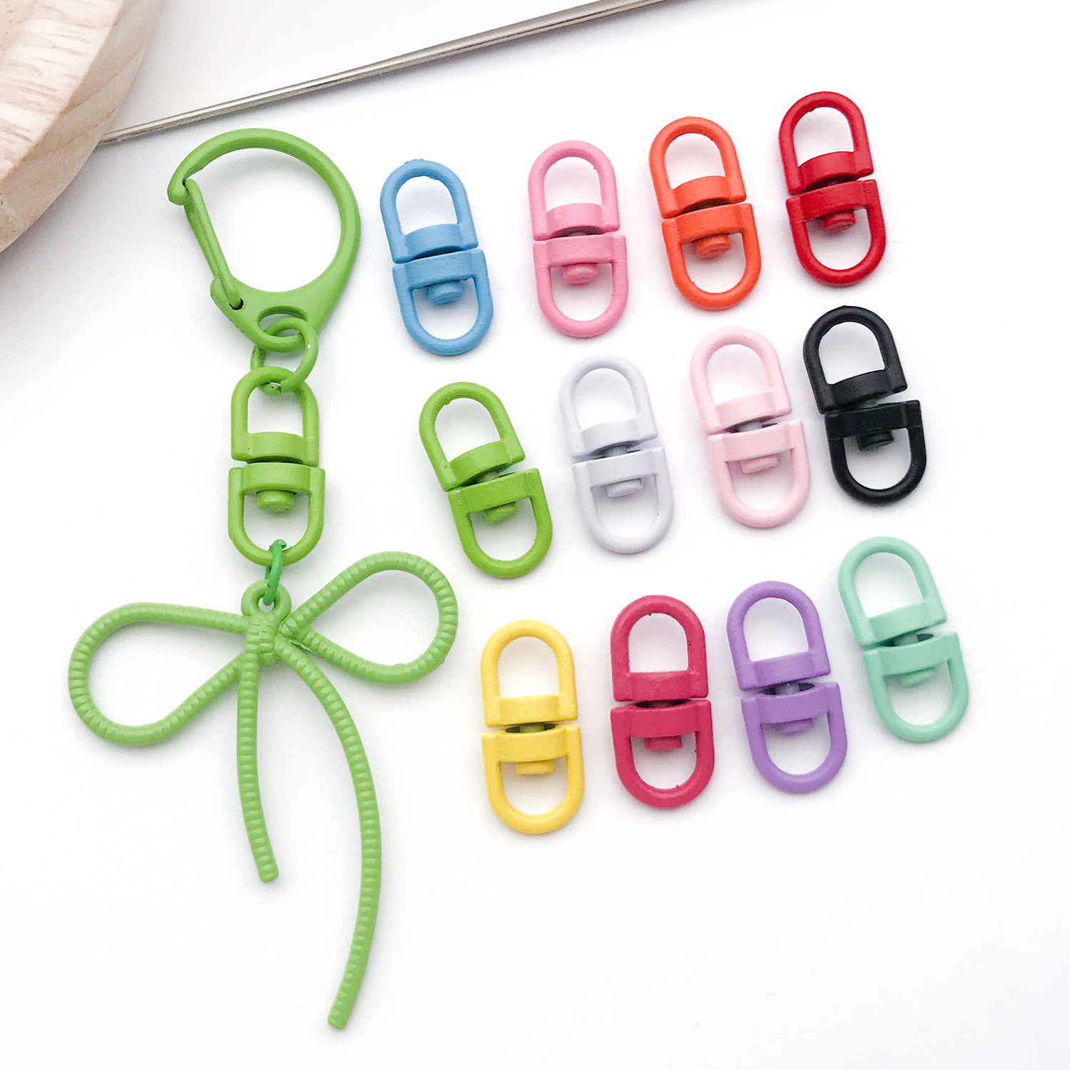 20pcs Metal Rotate Buckle Key  - Jewelry Making Rings บทวิจารณ์และราคา