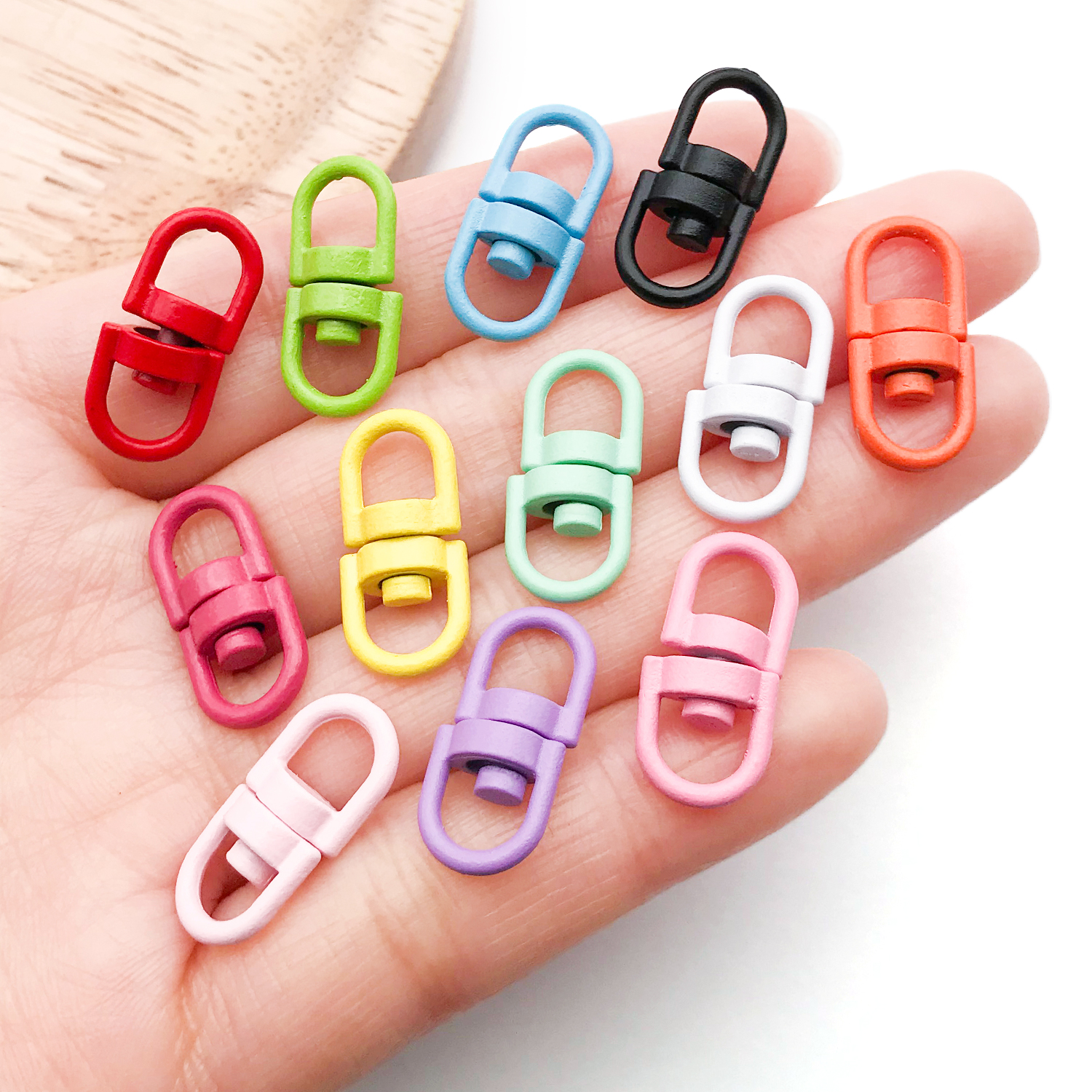 20pcs Metal Rotate Buckle Key  - Jewelry Making Rings บทวิจารณ์และราคา