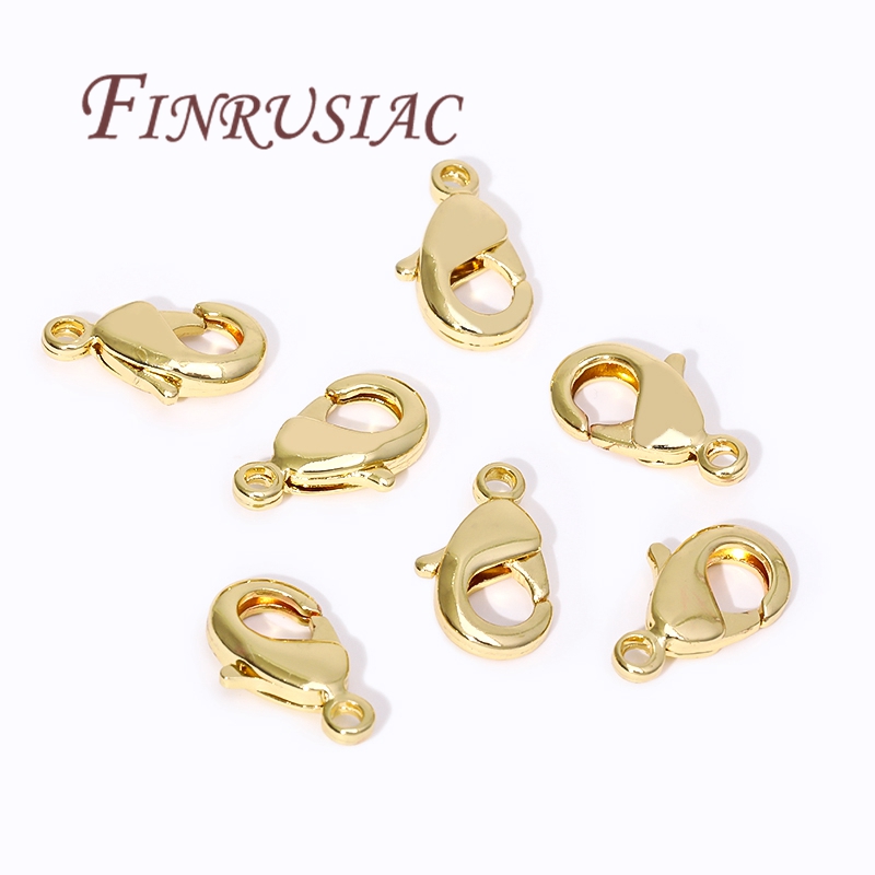 18K Gold Plated Lobster Clasps - Jewelry Making Gold บทวิจารณ์และราคา