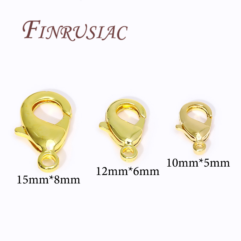 18K Gold Plated Lobster Clasps - Jewelry Making Gold บทวิจารณ์และราคา