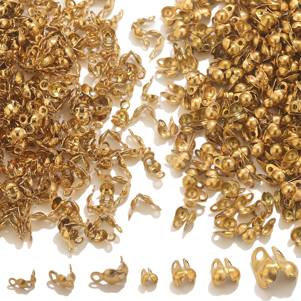 50pcs PVD Gold Plated Stainles - Jewelry Making Gold บทวิจารณ์และราคา