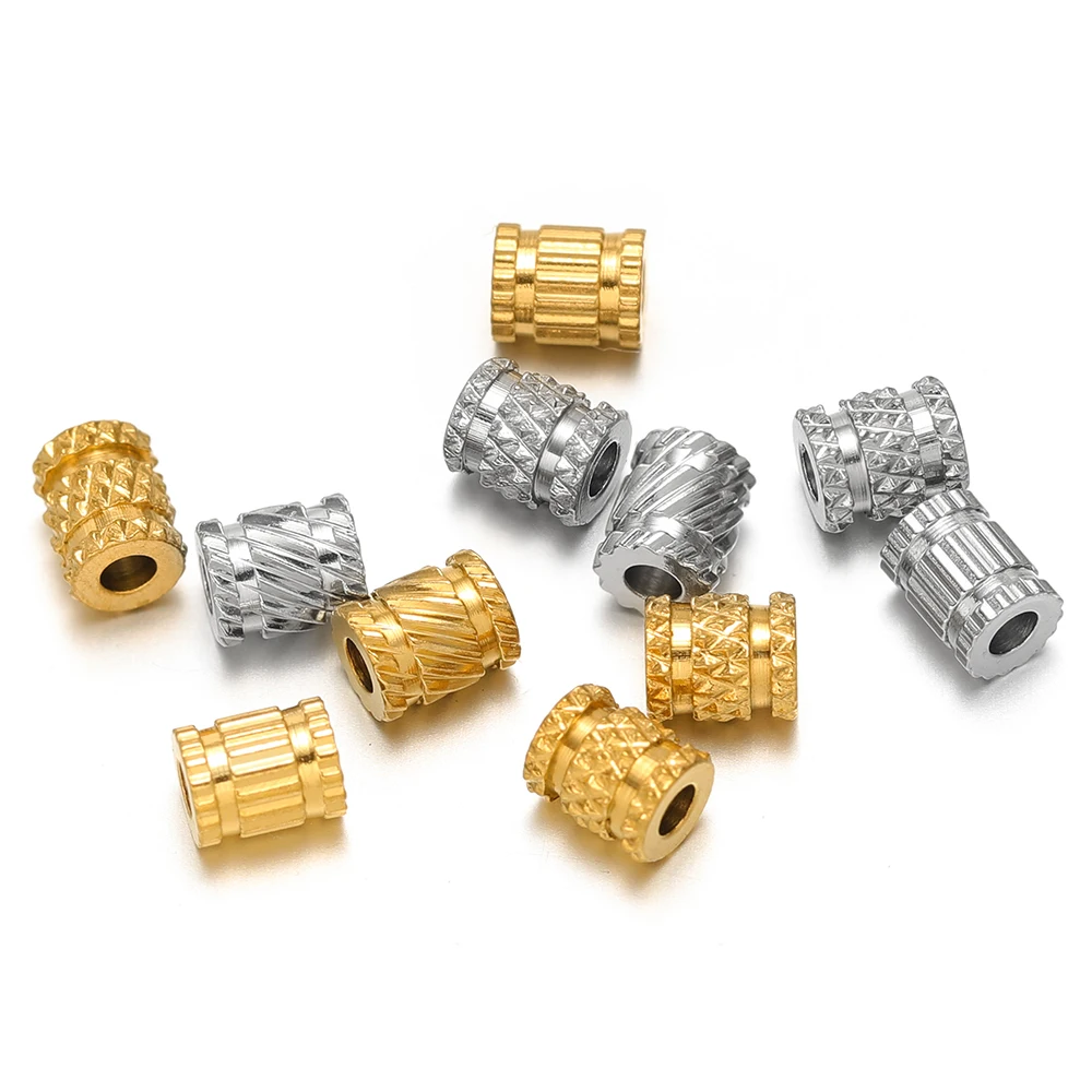 20pcs PVD Gold Stainless Steel - Crimp Bead Tube บทวิจารณ์และราคา