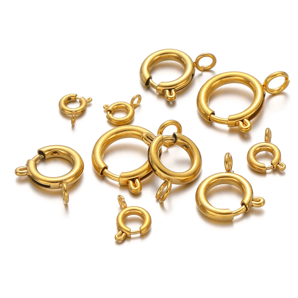 10pcs Stainless Steel Spring R - Jewelry Making Rings บทวิจารณ์และราคา
