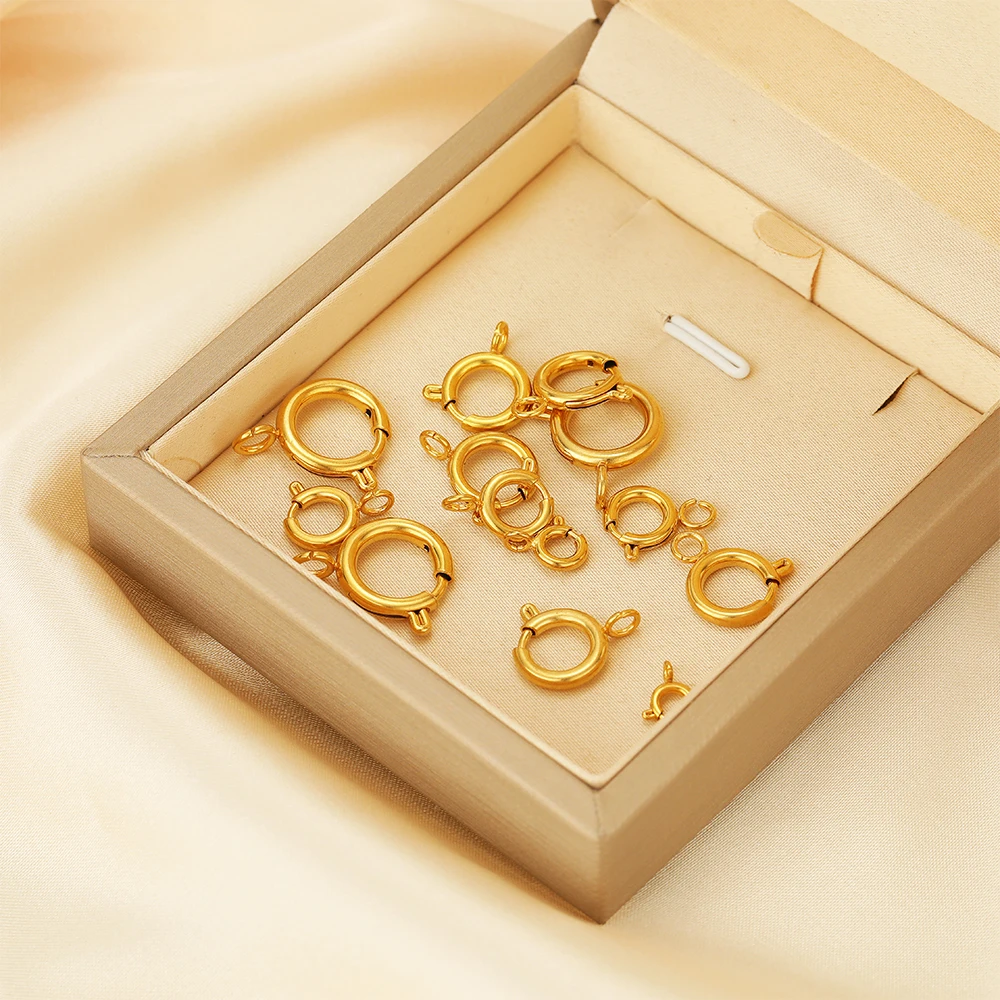 10pcs Stainless Steel Spring R - Jewelry Making Rings บทวิจารณ์และราคา