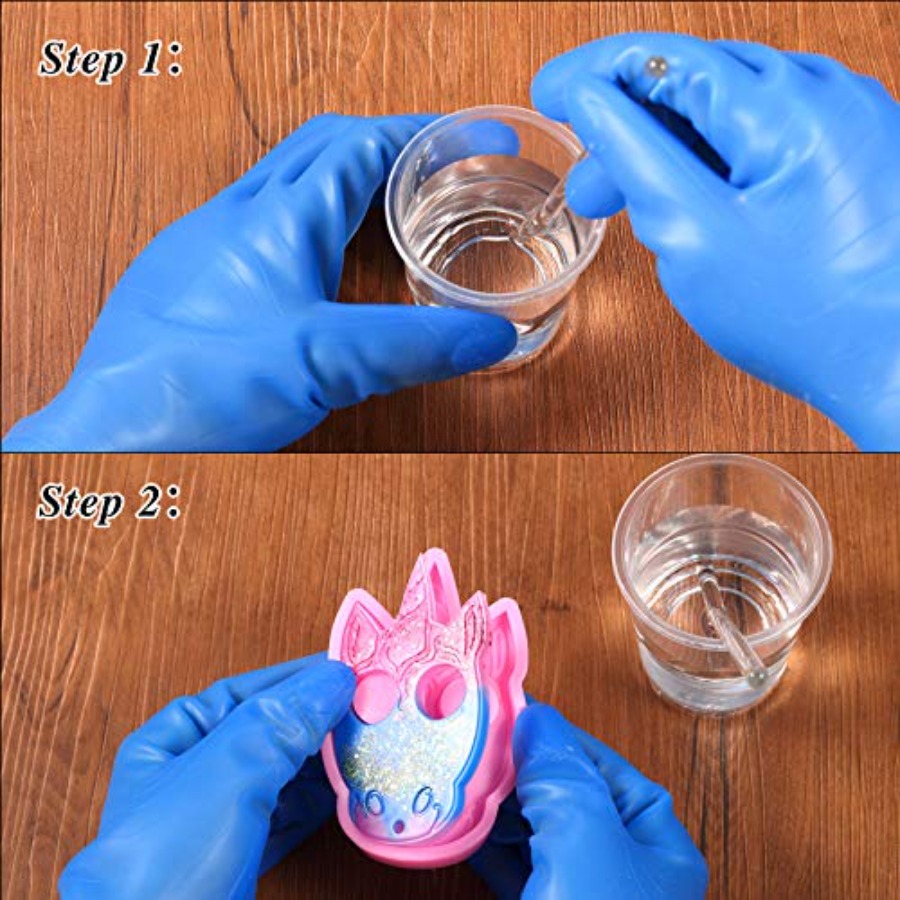 2 Pairs Epoxy Silicone Gloves  - Jewelry Making Gloves บทวิจารณ์และราคา