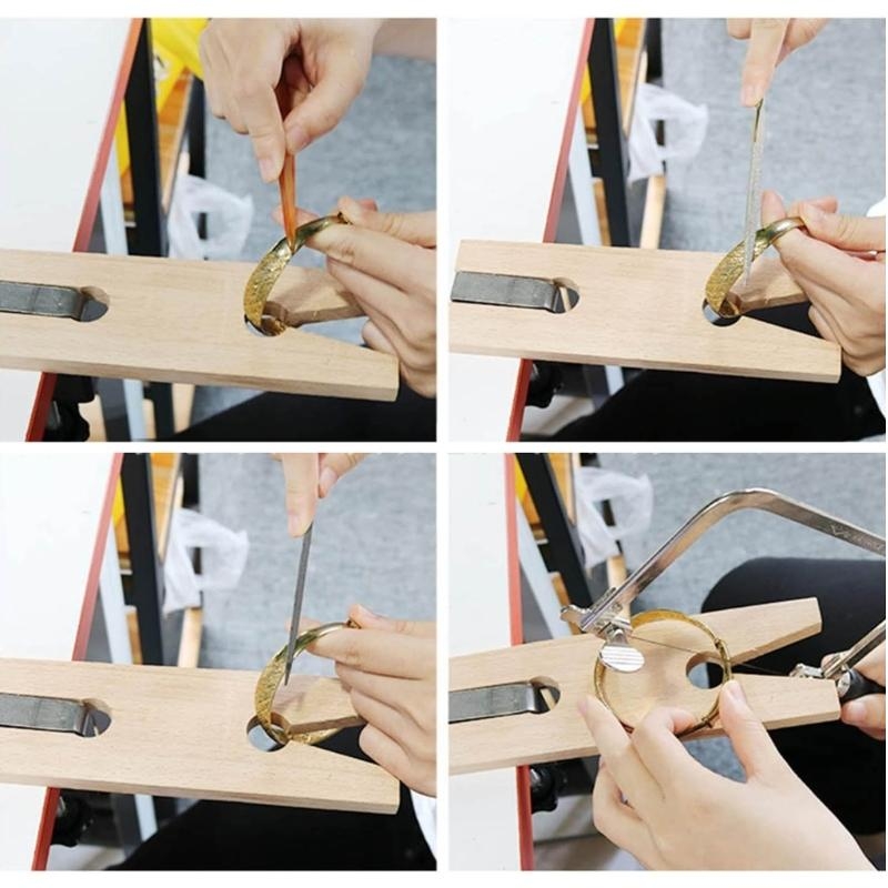 F42F Wooden Rings Clamp Table  - Jewelry Making Process บทวิจารณ์และราคา