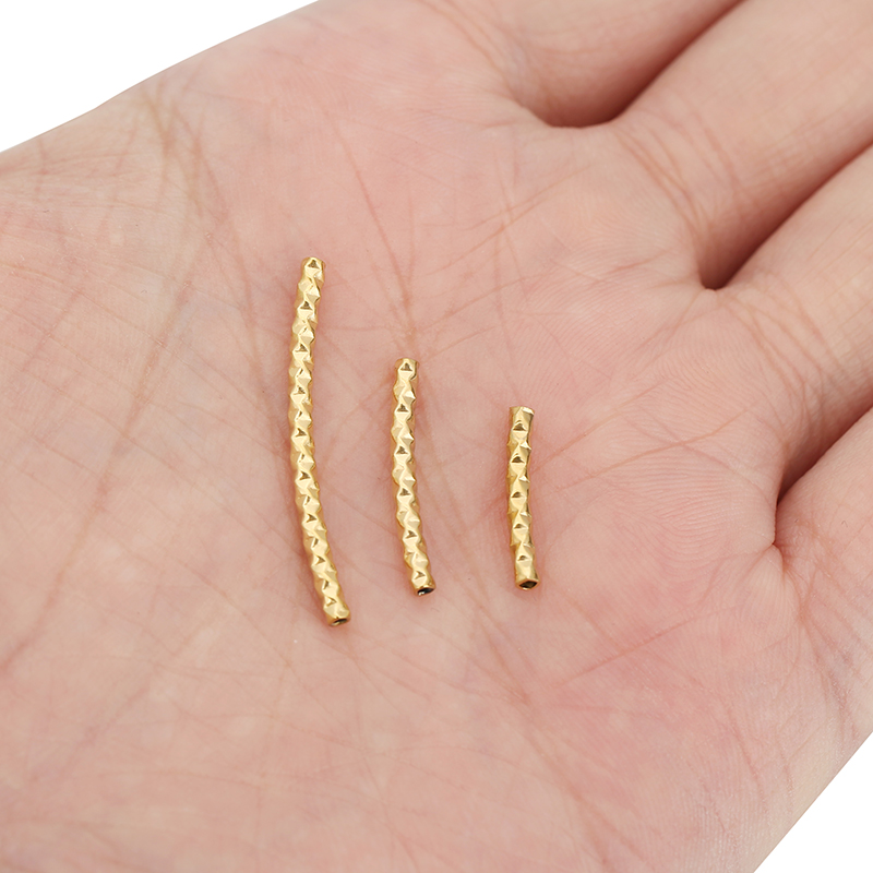 10pcs PVD Stainless Steel Curv - Crimp Bead Tube บทวิจารณ์และราคา