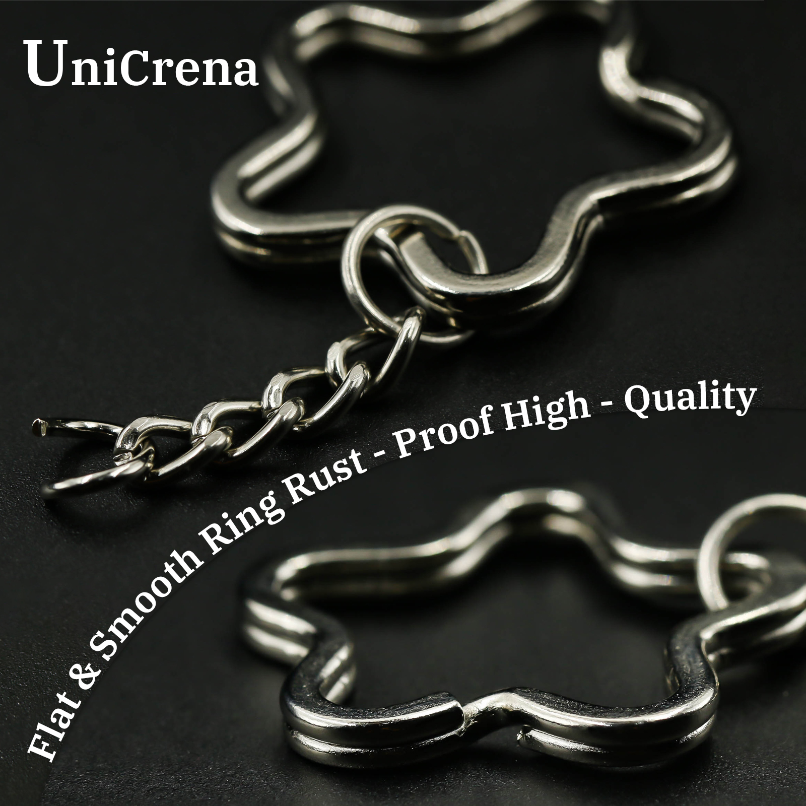 UniCrena Split Ring Keychain w - Jewelry Making Rings บทวิจารณ์และราคา