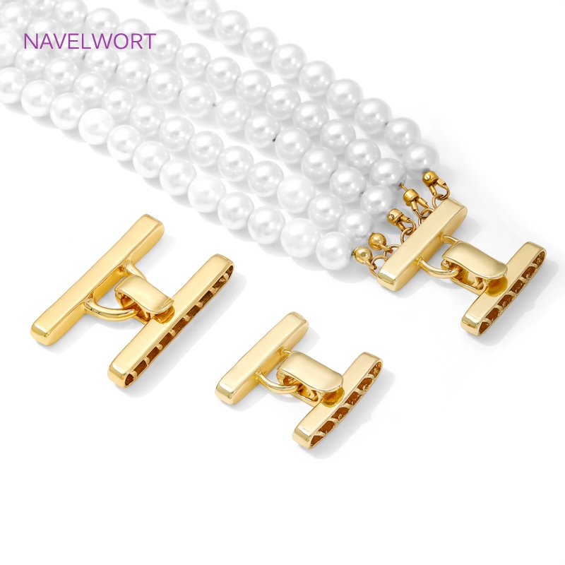Multi Strands Necklace Clasp 1 - Jewelry Making Gold บทวิจารณ์และราคา