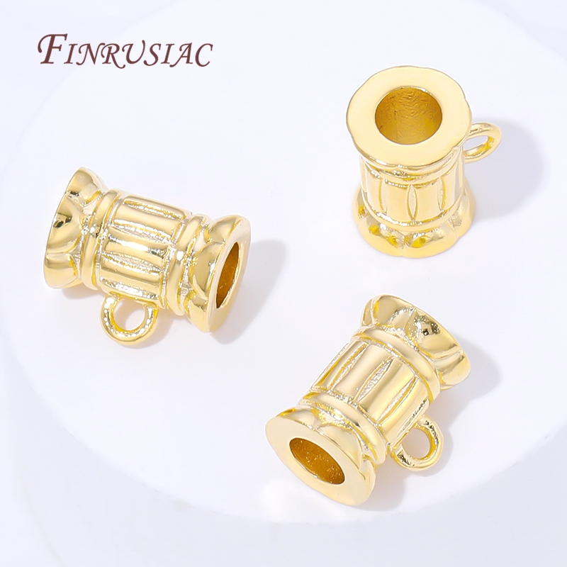 18K Gold Plated Pendant Bail C - Crimp Bead Tube บทวิจารณ์และราคา