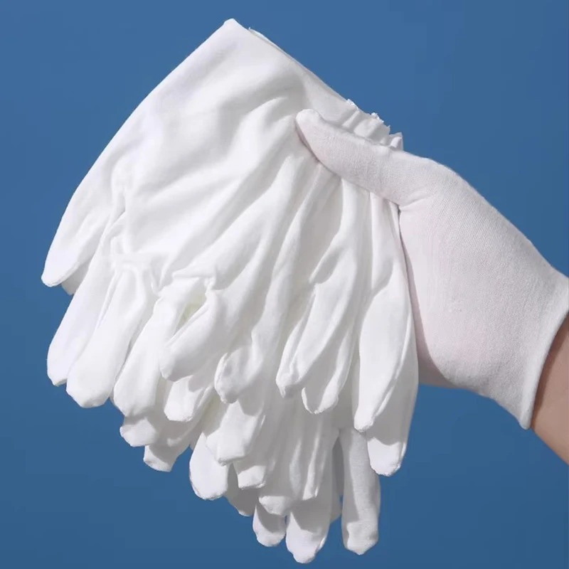 1-20pairs White Cotton Work Gl - Jewelry Making Gloves บทวิจารณ์และราคา