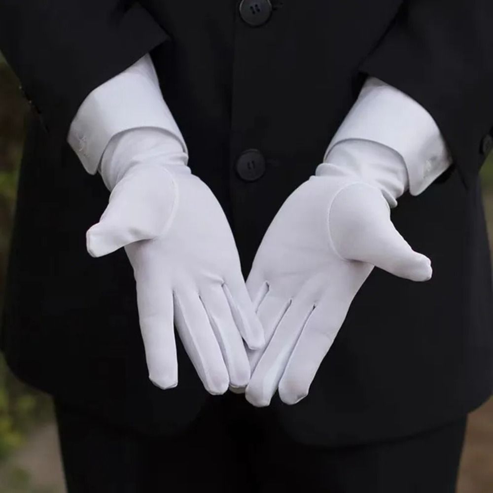 New Soft White Cotton Gloves H - Jewelry Making Gloves บทวิจารณ์และราคา