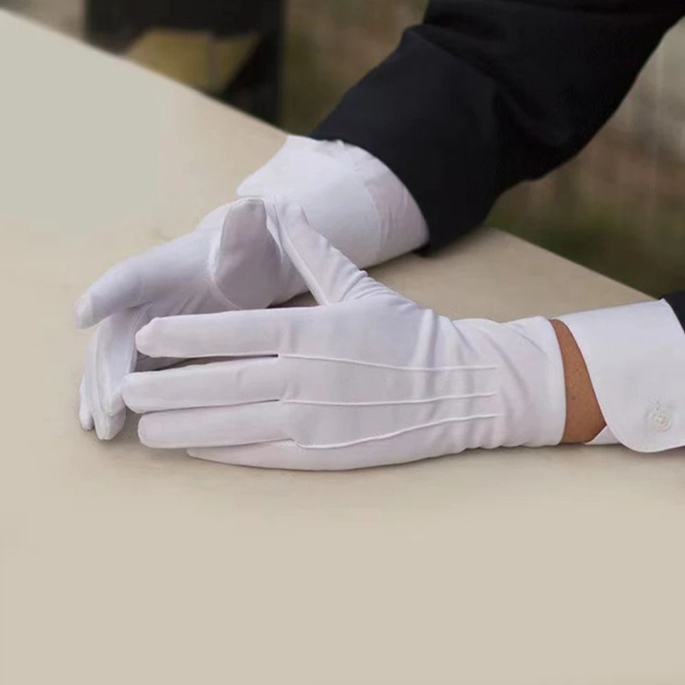 New Soft White Cotton Gloves H - Jewelry Making Gloves บทวิจารณ์และราคา
