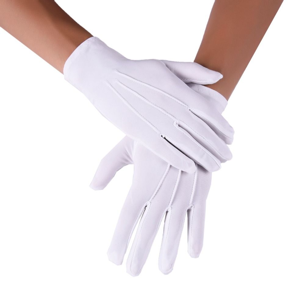New Soft White Cotton Gloves H - Jewelry Making Gloves บทวิจารณ์และราคา
