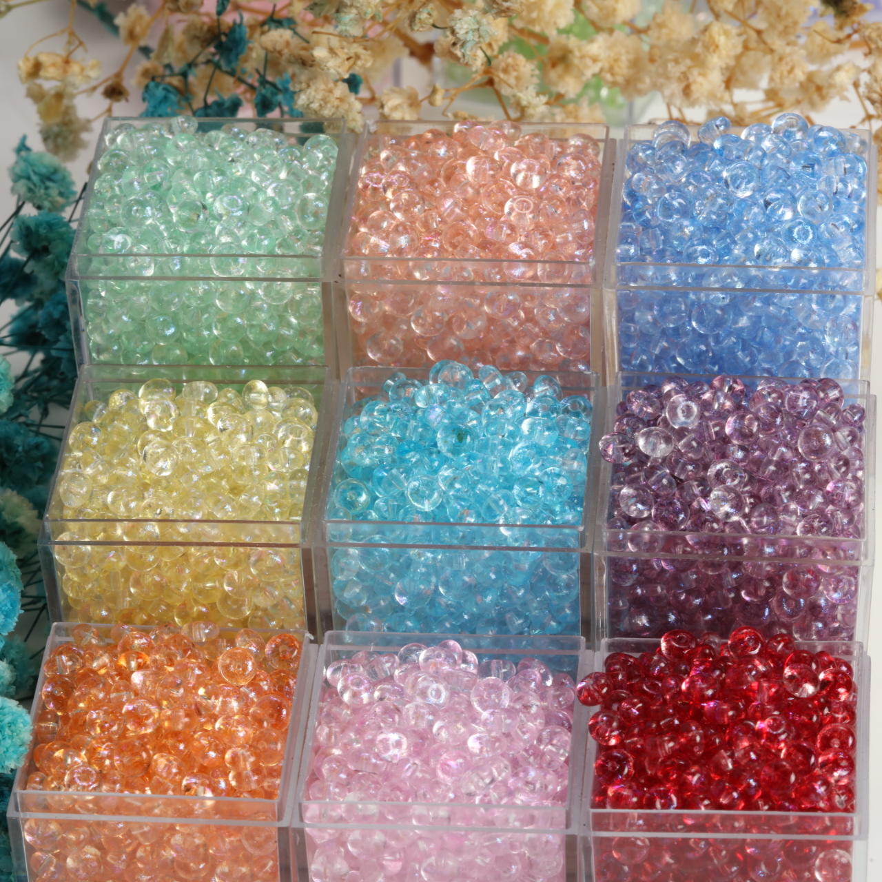 2x4mm AB Glitter Abacus Class  - Jewelry Making Classes บทวิจารณ์และราคา