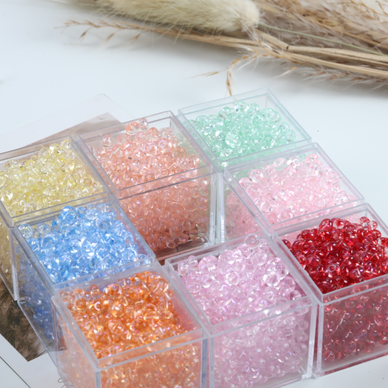 2x4mm AB Glitter Abacus Class  - Jewelry Making Classes บทวิจารณ์และราคา