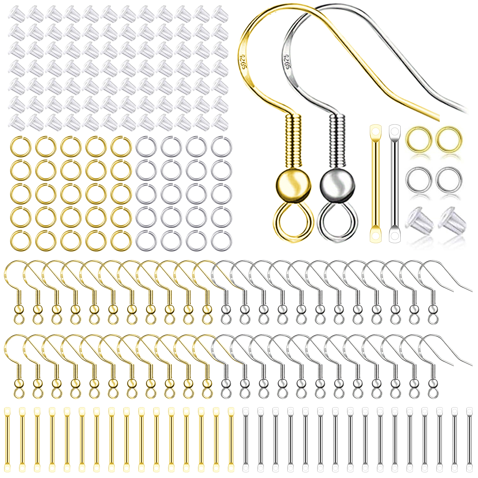 925 Silver/Gold Plated Earring - Jewelry Making Gold บทวิจารณ์และราคา