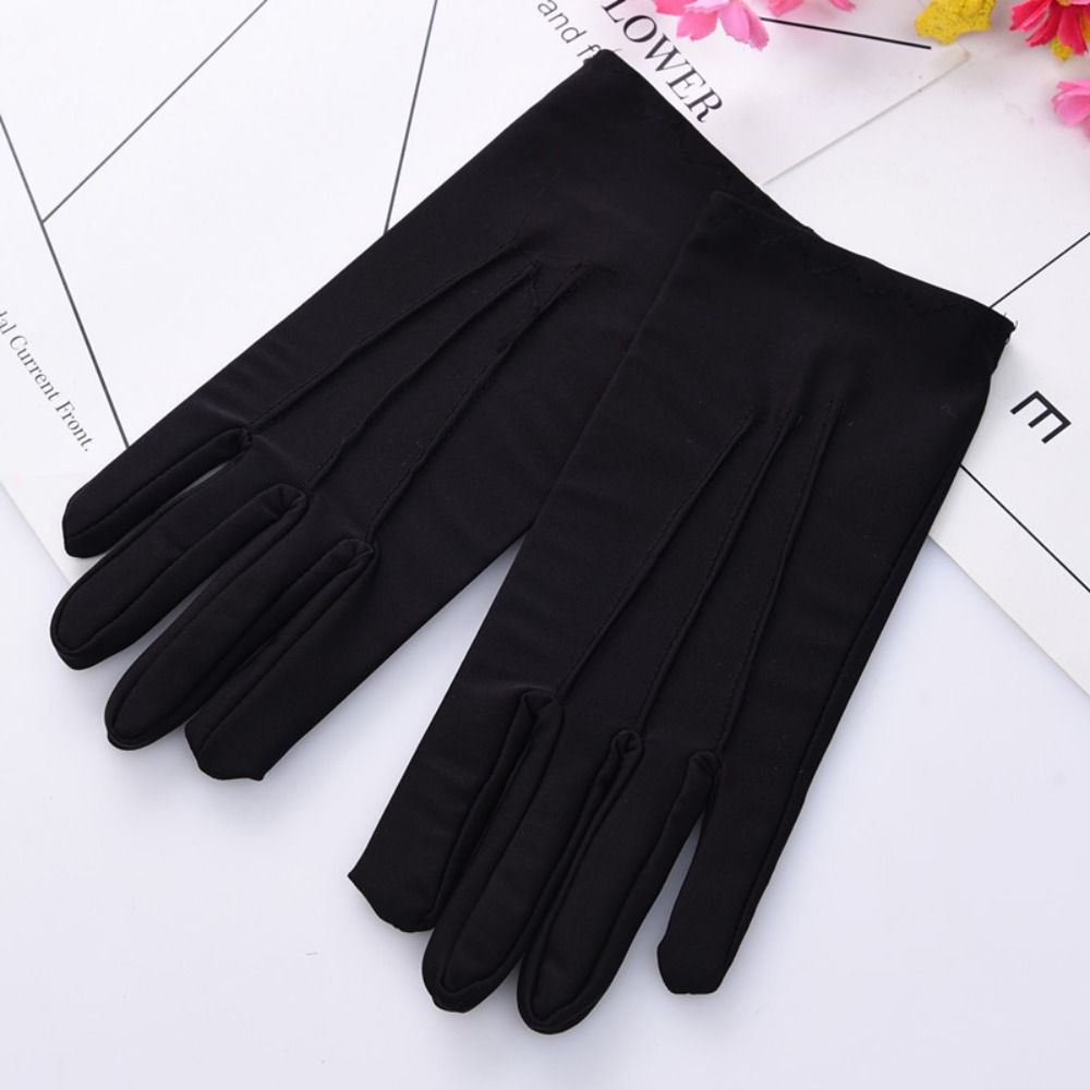 Soft White Cotton Gloves Thin  - Jewelry Making Gloves บทวิจารณ์และราคา