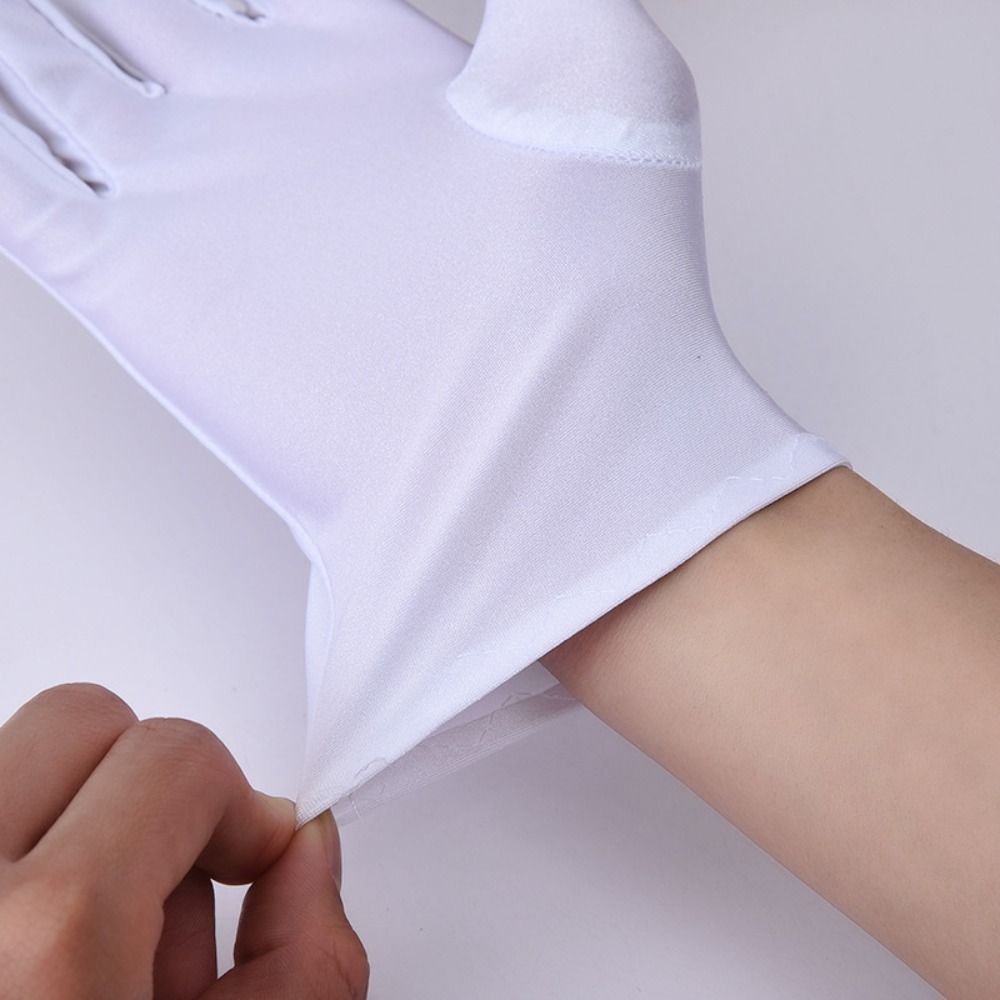 Soft White Cotton Gloves Thin  - Jewelry Making Gloves บทวิจารณ์และราคา