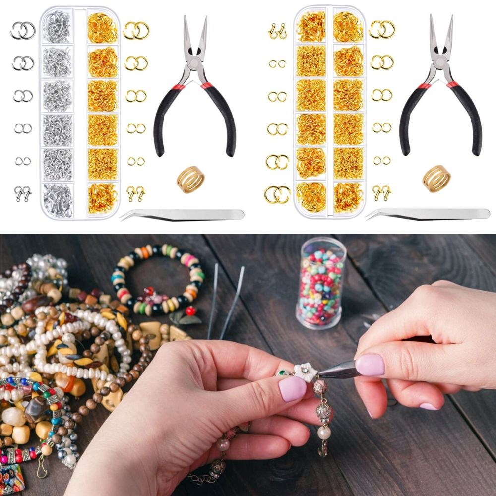 1200pcs 4-10mm Gold Silver Ope - Jewelry Making Pliers Set บทวิจารณ์และราคา