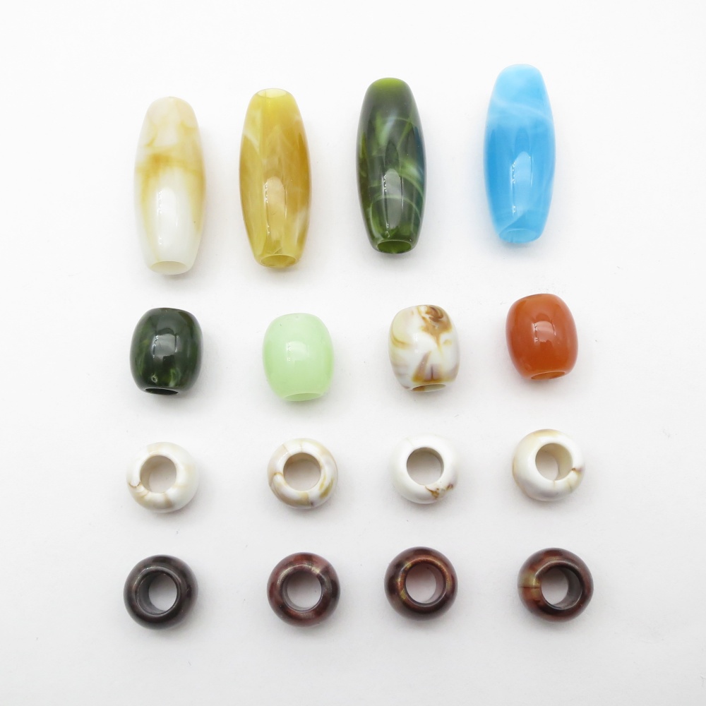 16pcs Mix Styles Acrylic Croch - Crimp Bead Tube บทวิจารณ์และราคา