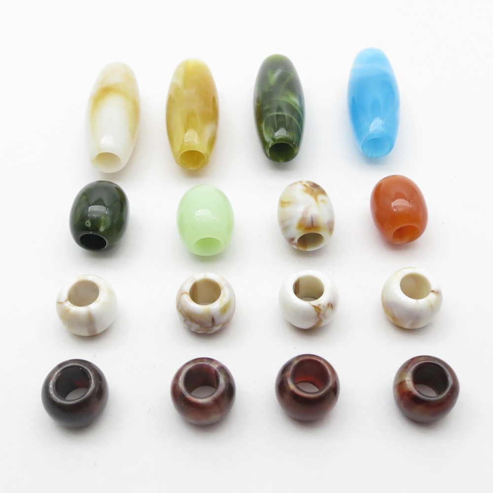 16pcs Mix Styles Acrylic Croch - Crimp Bead Tube บทวิจารณ์และราคา