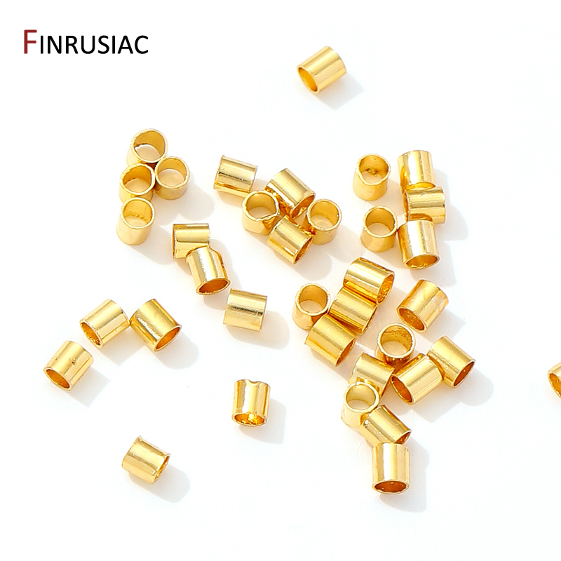 18K Gold Plated Brass Tube Cri - Crimp Bead Tube บทวิจารณ์และราคา