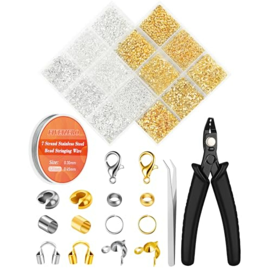 1950 Pcs Jewelry Making Cord E - Crimp Bead Tube บทวิจารณ์และราคา