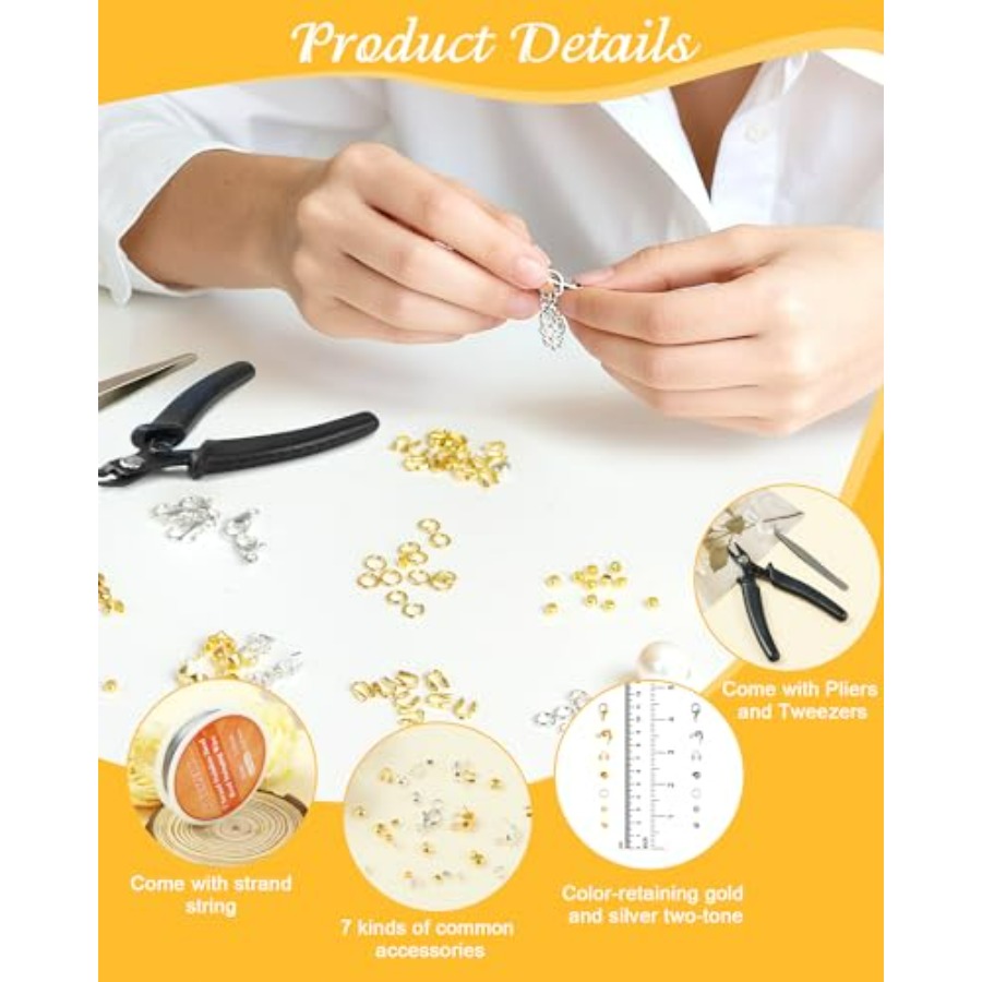1950 Pcs Jewelry Making Cord E - Crimp Bead Tube บทวิจารณ์และราคา